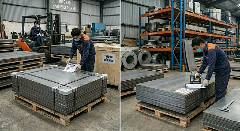 Thép ND, tổng kho phân phối thép lá 5mm giao hàng nhanh, giá tốt.